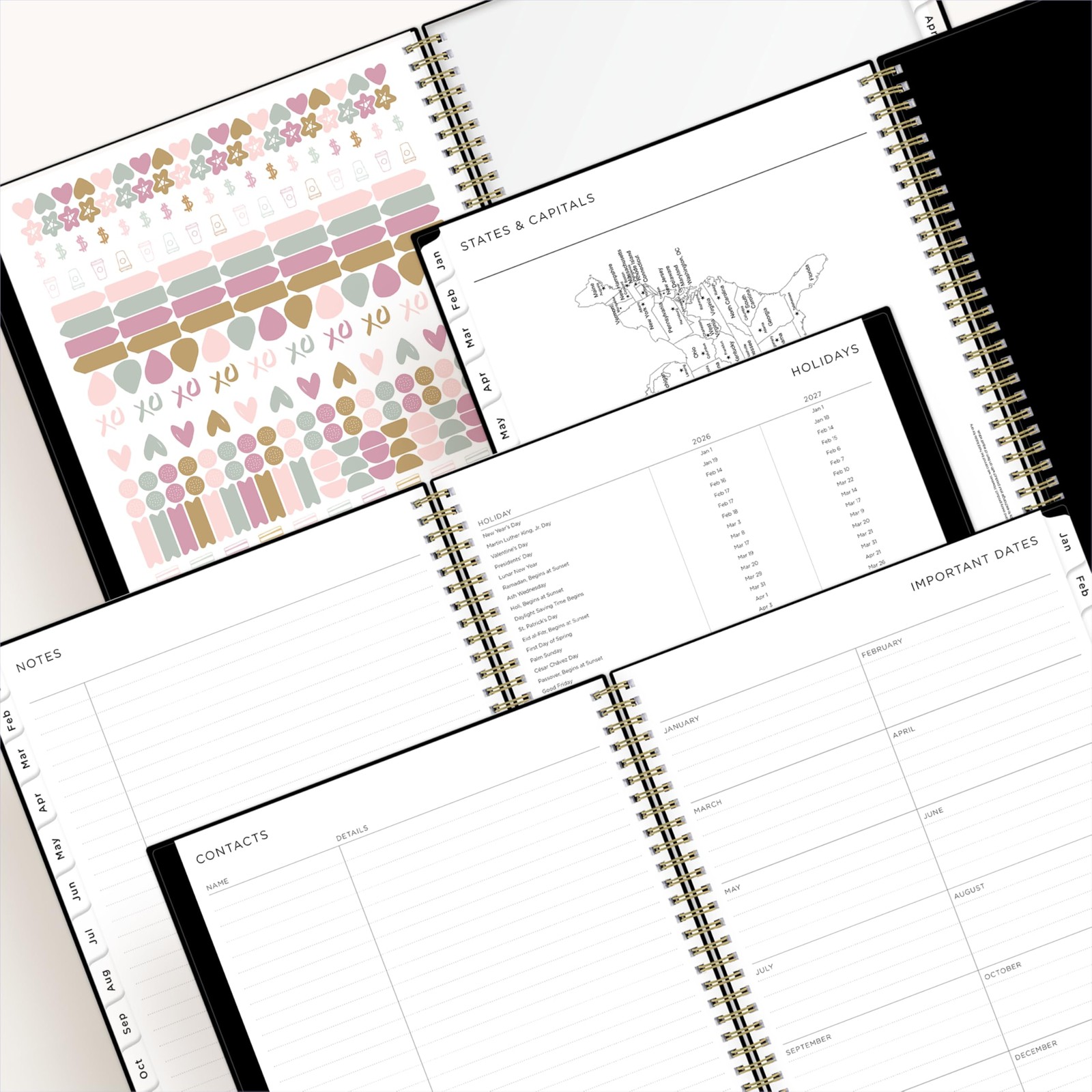Ashley G 2026 Weekly and Monthly Planner Calendar, January 2026 – December 20…