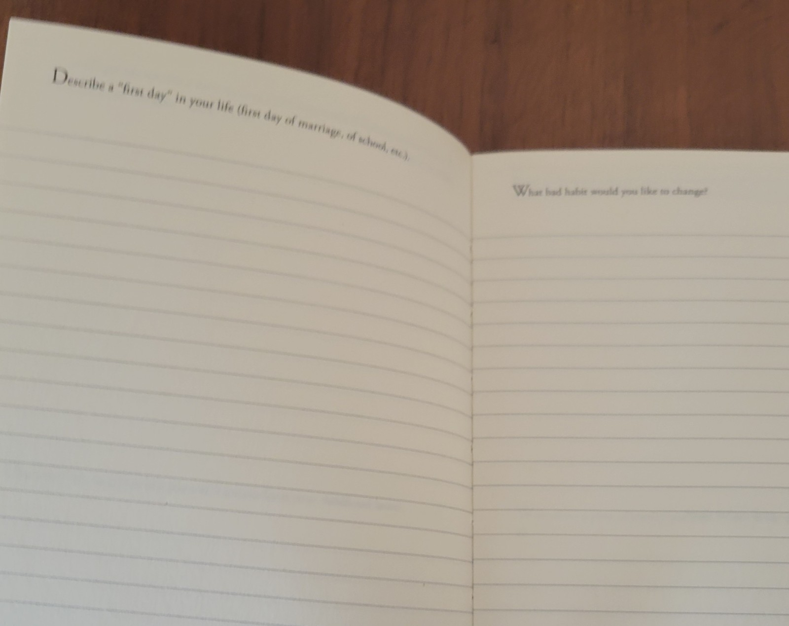 300 Writing Prompts Open Bound High Quality Paper Lined Journal 204 Pages – Used
