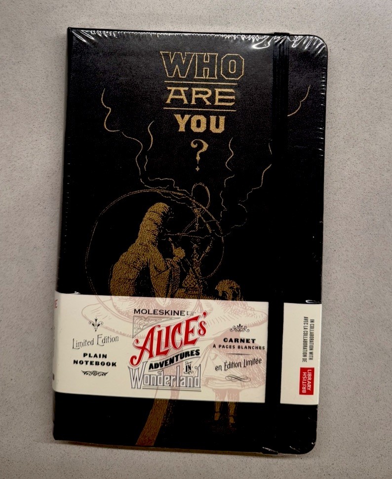 NEW Moleskine Alice in Wonderland Limited Edition Plain Notebook Black SEALED