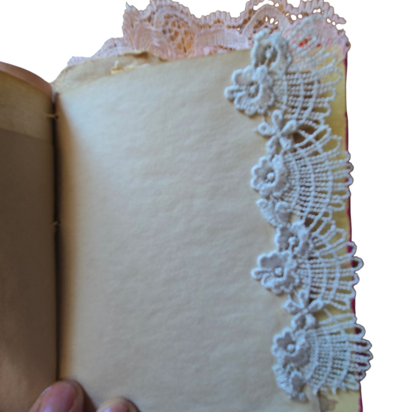 Handmade Chunky Junk Journal Use for Writing Art Photos Floral Embellishments