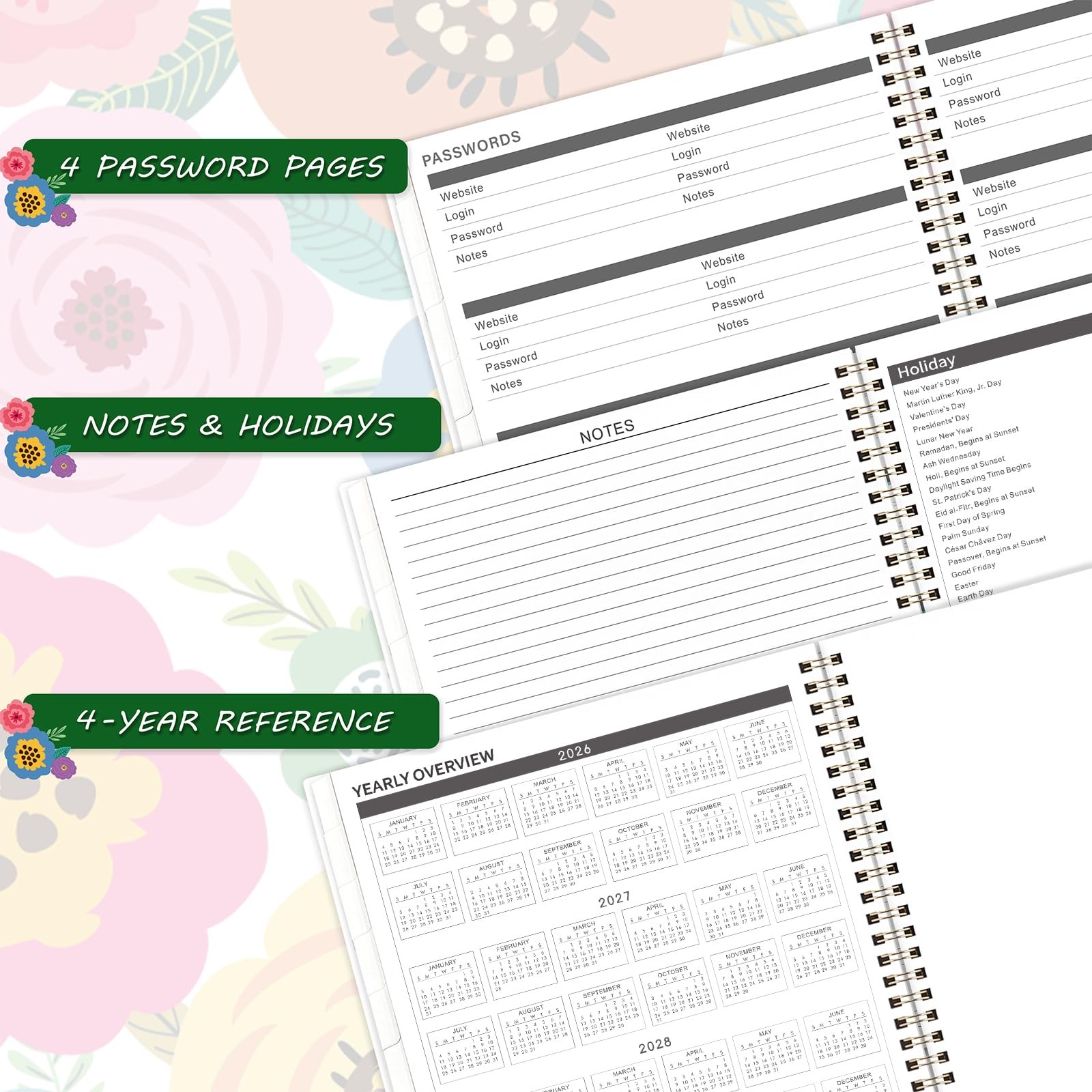 2026-2029 Monthly Planner – 3 Year Monthly Planner 2026-2029, Jul.2026 – Jun….