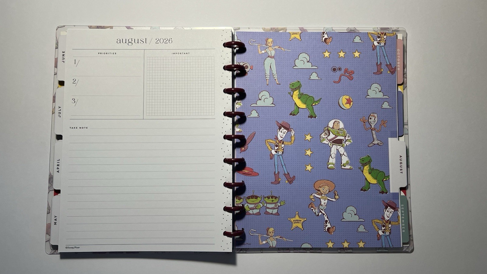 Happy Planner Disney Pixar Toy Story Large Weekly Monthly Planner 2025-2026 NEW