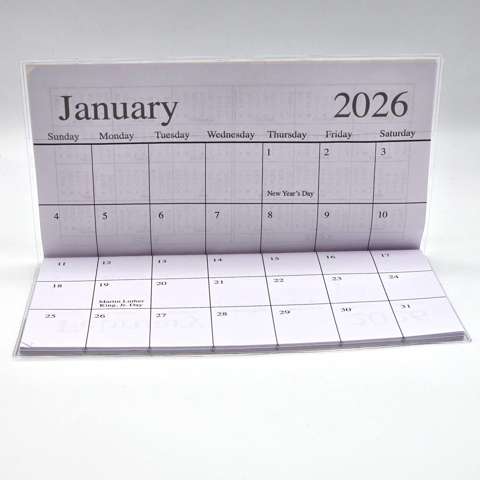 Floral Hydrangea Pocket Planer 2026-2027 Calendar Vinyl Cover 6.5″ by 3 5/8″