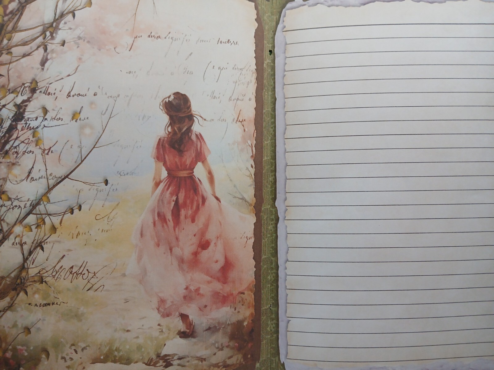 Junk Journal Booklet “OSTARA 2″ Spring Renewal Cards, Lg 6″x9” 40pg Ephemera+