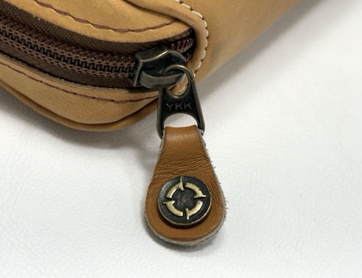 NEW VTG 1996 Franklin Covey SpaceMaker Tan Tobacco Leather Zip Planner 10×7 MINT