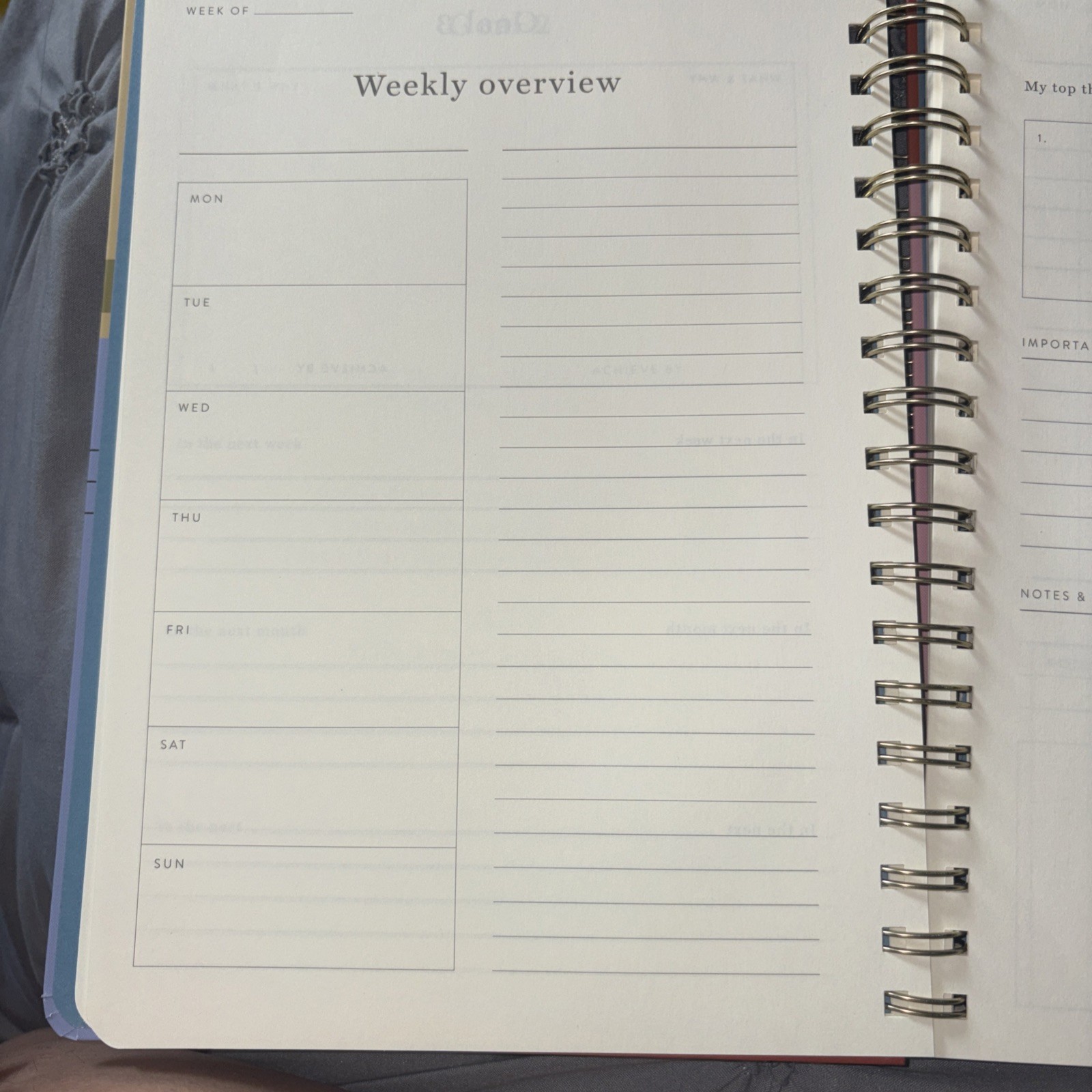 Papier Productivity Planner 12 Weeks Undated of Daily Pages New