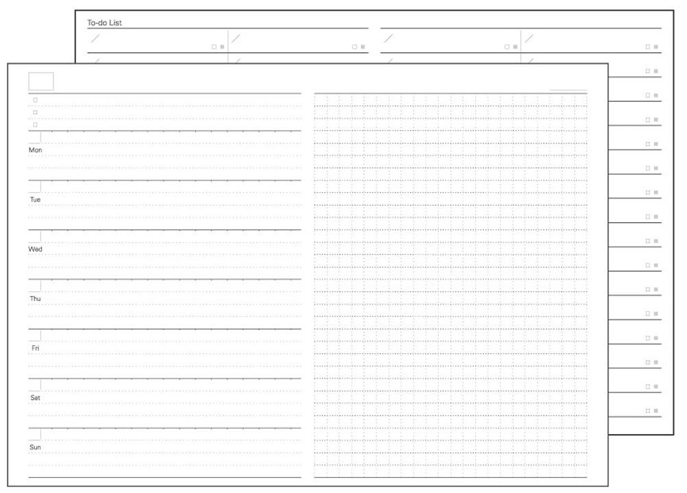 Raymay Fujii System Notebook Free Weekly Schedule Left Style B5 NT245