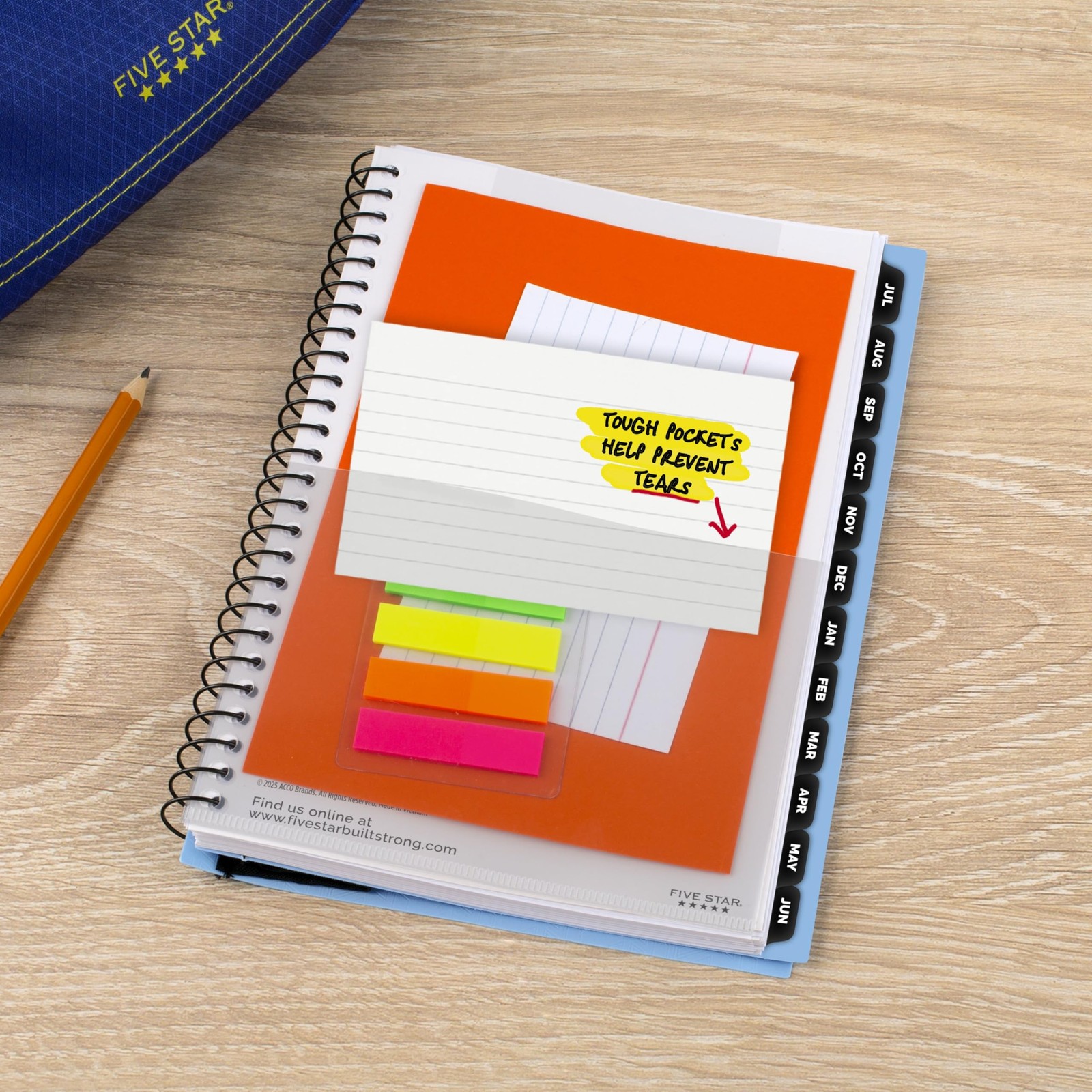Five Star Planner 2026-2027 Weekly & Half Letter (5.5 x 8.5 inches), Blue