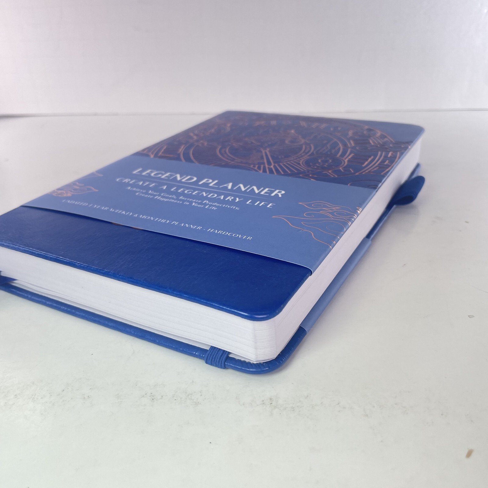 Legend Planner – 1 Year/Weekly/Monthly Life Planner/Undated – Hardcover – BLUE