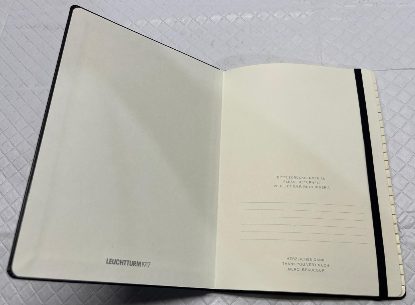 Leuchtturm1917 Address Book Medium A5 Hardcover Black