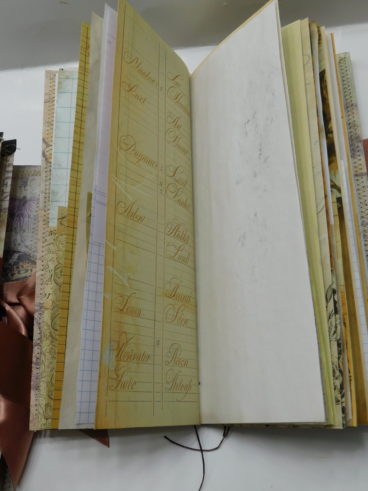 Tall Junk Journal Blank Diary Travelers Notebook 116 Page Vintage Style K