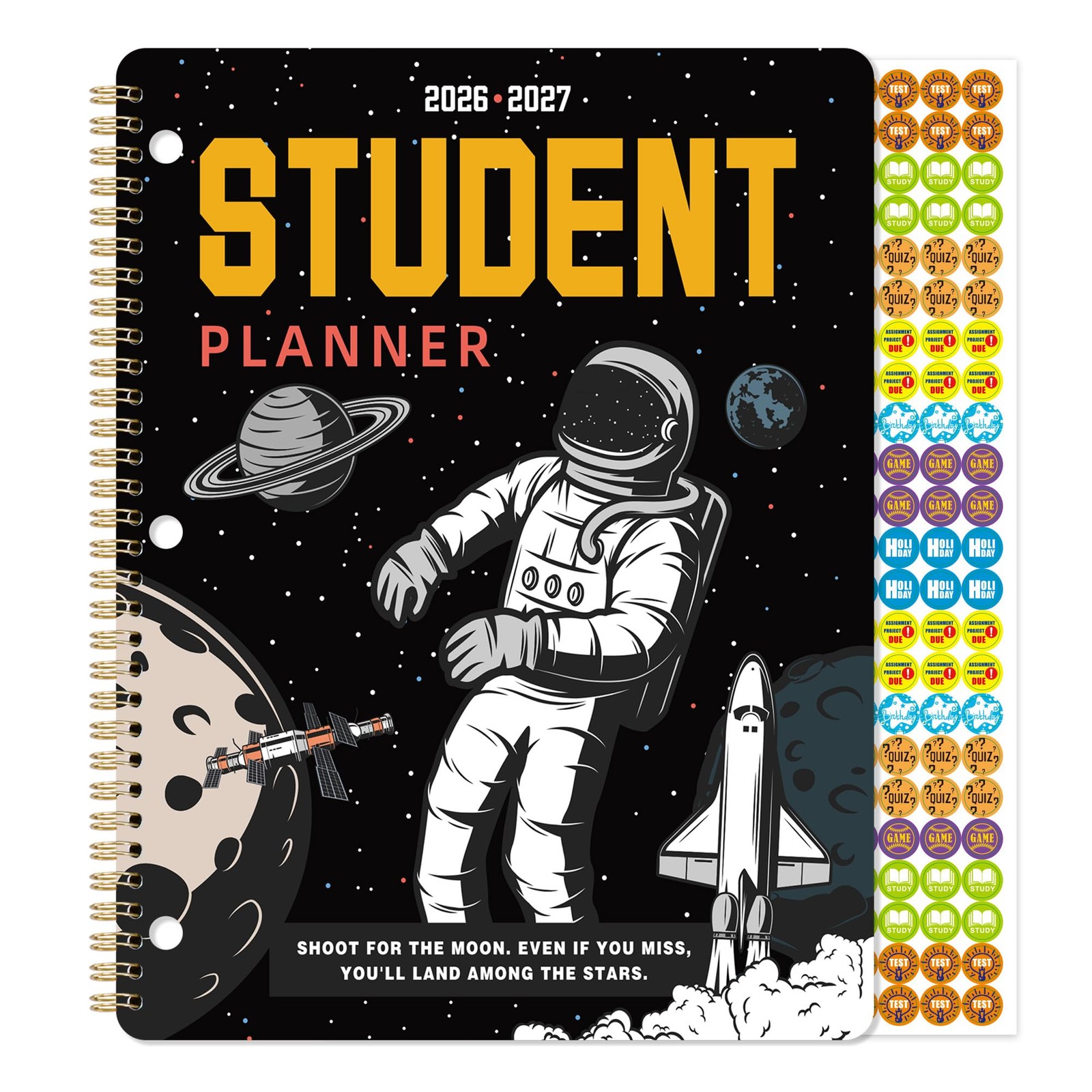 Student Planner 2026-2027 – for Academic 11” x 8.5”, black