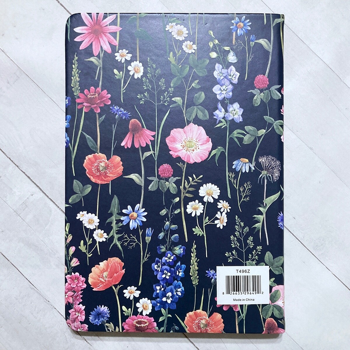Eccolo Wildflower Journal Notebook 8.25″ Faux Leather Lined Designer