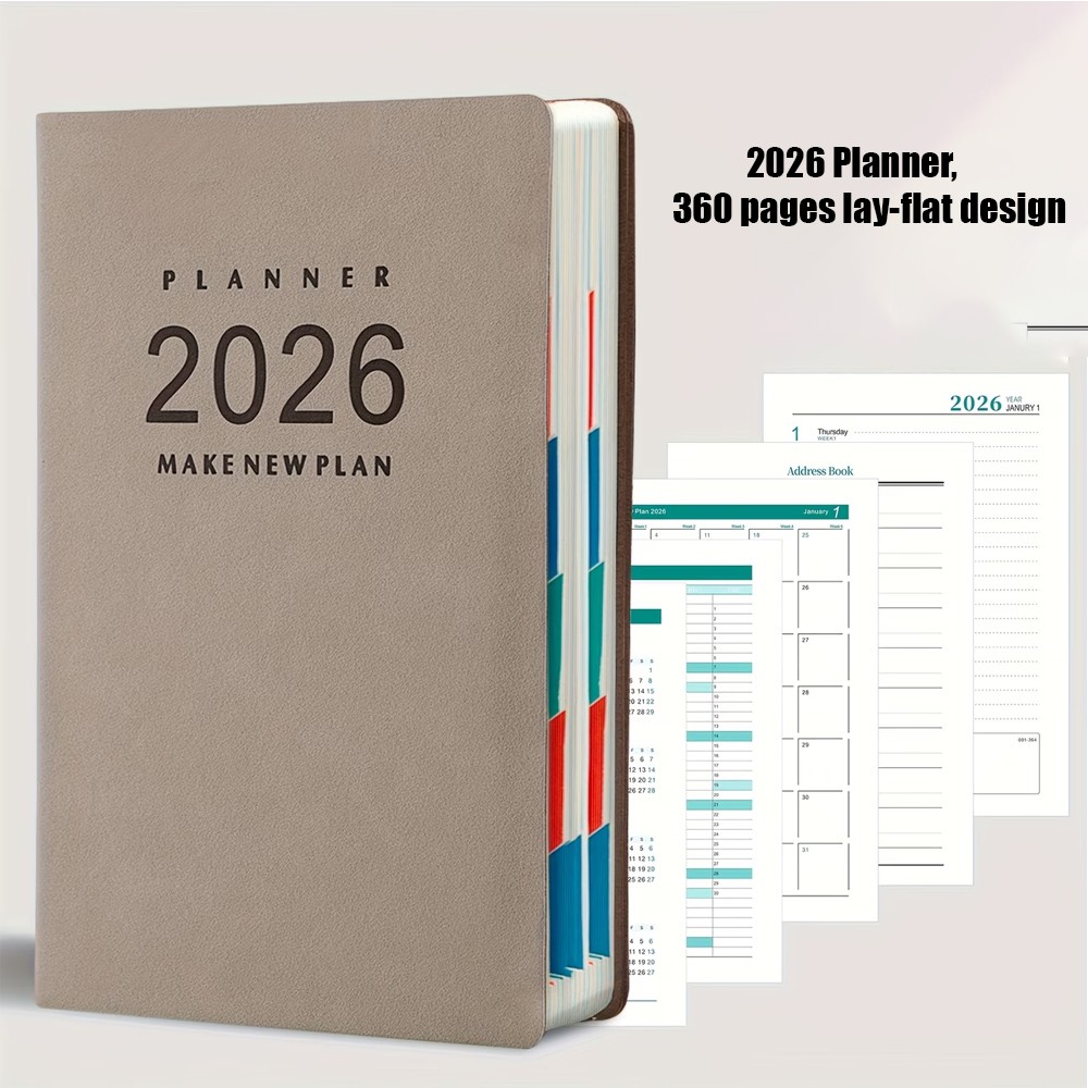 2026 Daily Hourly Planner – One Page a Day, 2026 Diary 5.7 X 8.3″ Hardcover Mont