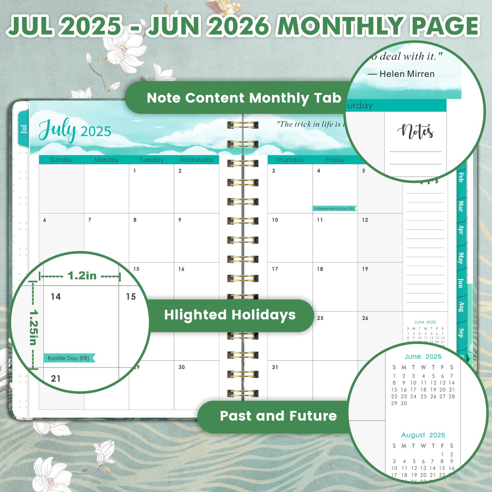 Planner 2025-2026 – JUL 2025 – JUN 2026, Academic Planner 2025-2026, Weekly