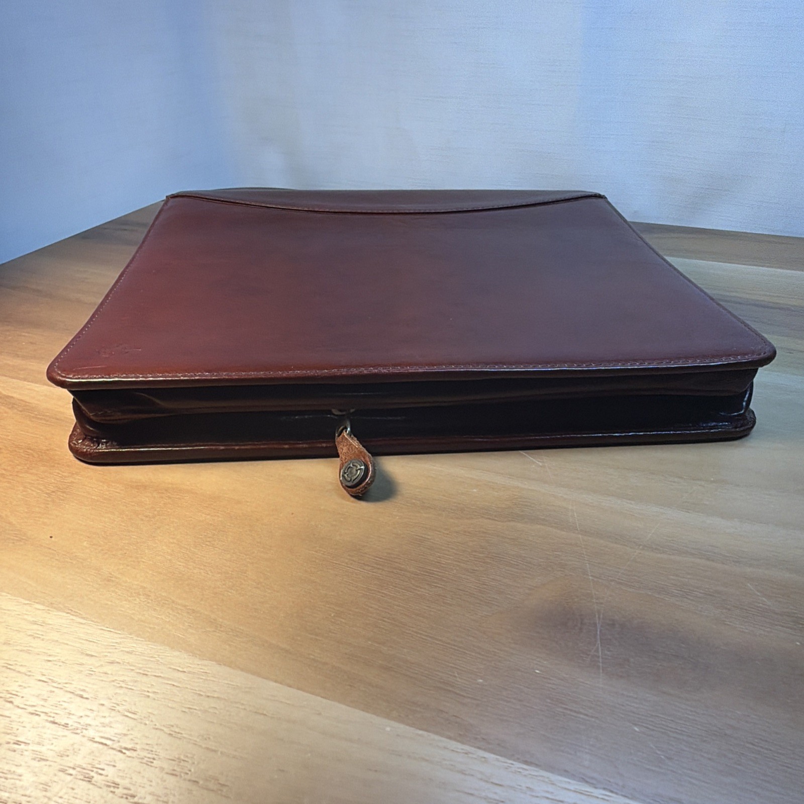 VTG 1999 FRANKLIN COVEY Full Grain Leather 7-Ring Planner Binder ORGANIZER USA