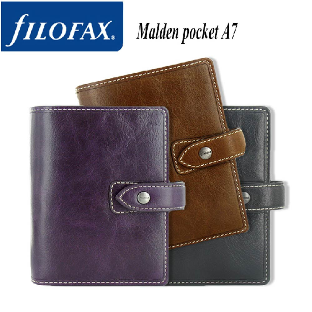 Filofax Pocket Size Malden Organiser Planner Diary Book Ochre Leather 025842 New