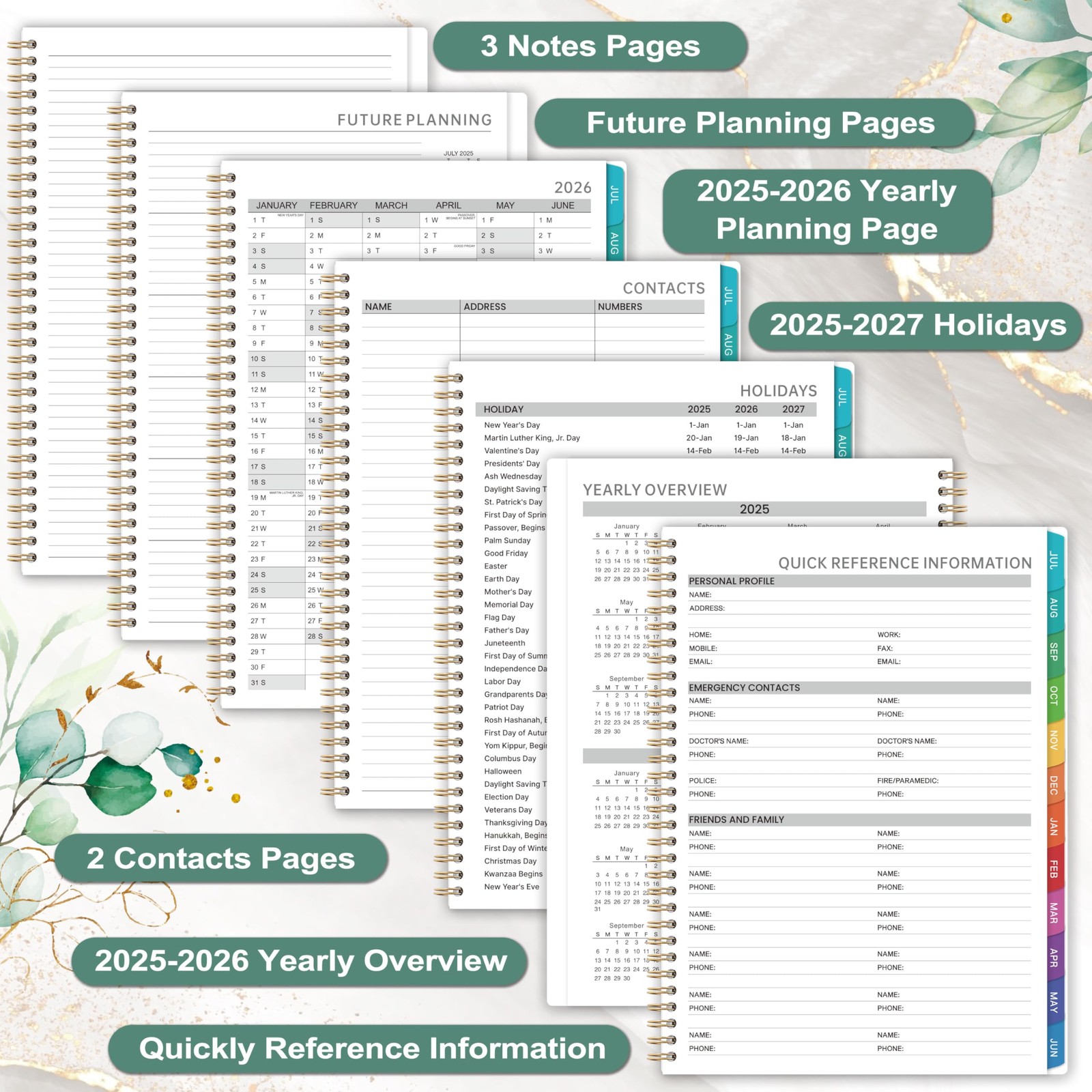 Appointment Book 2025-2026 – Daily Planner 2025-2026, 8.5” X 11”, Weekly Appoi