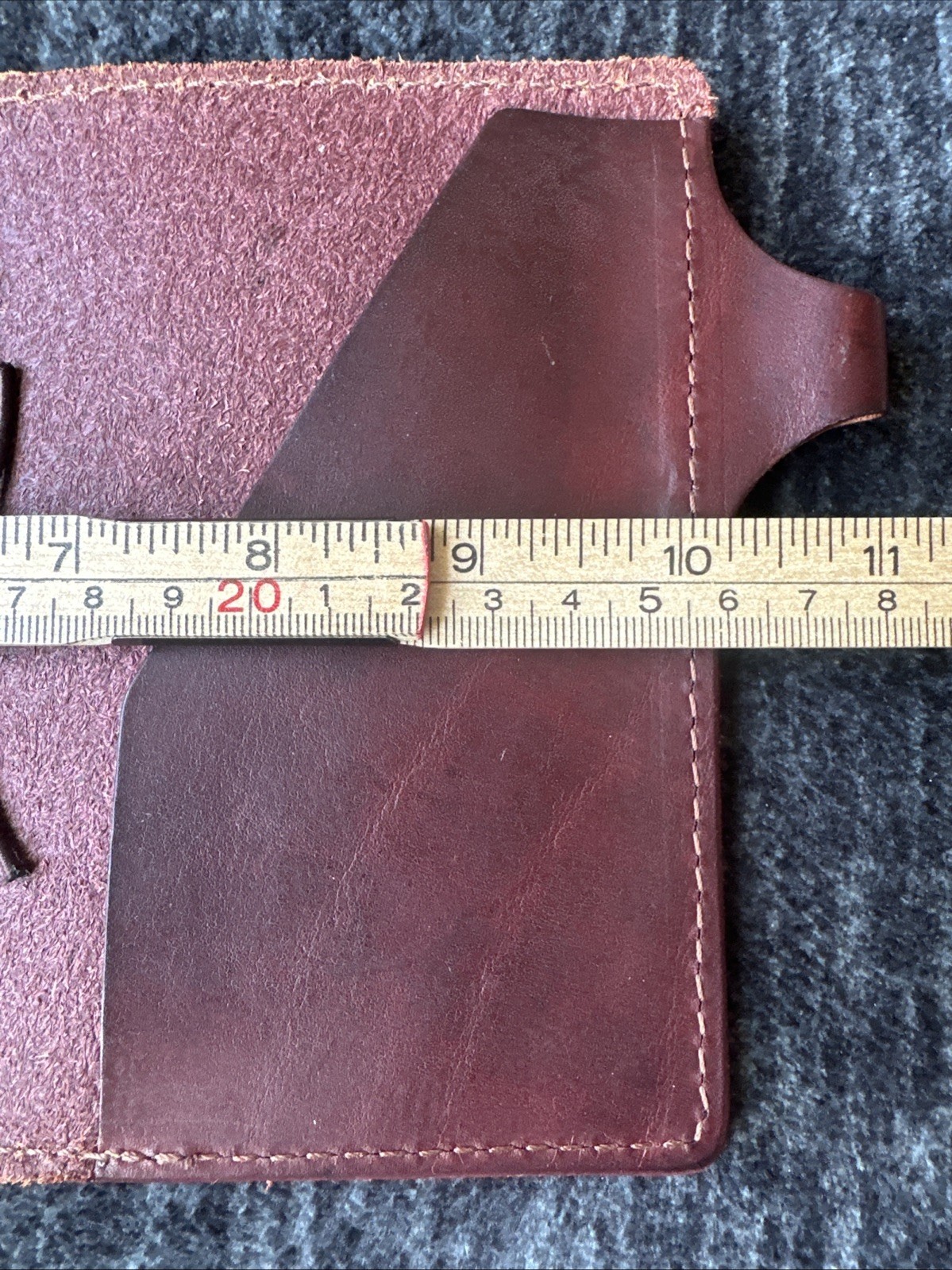 CHIC SPARROW Pocket Plus Leather Oxblood Red Travelers Notebook