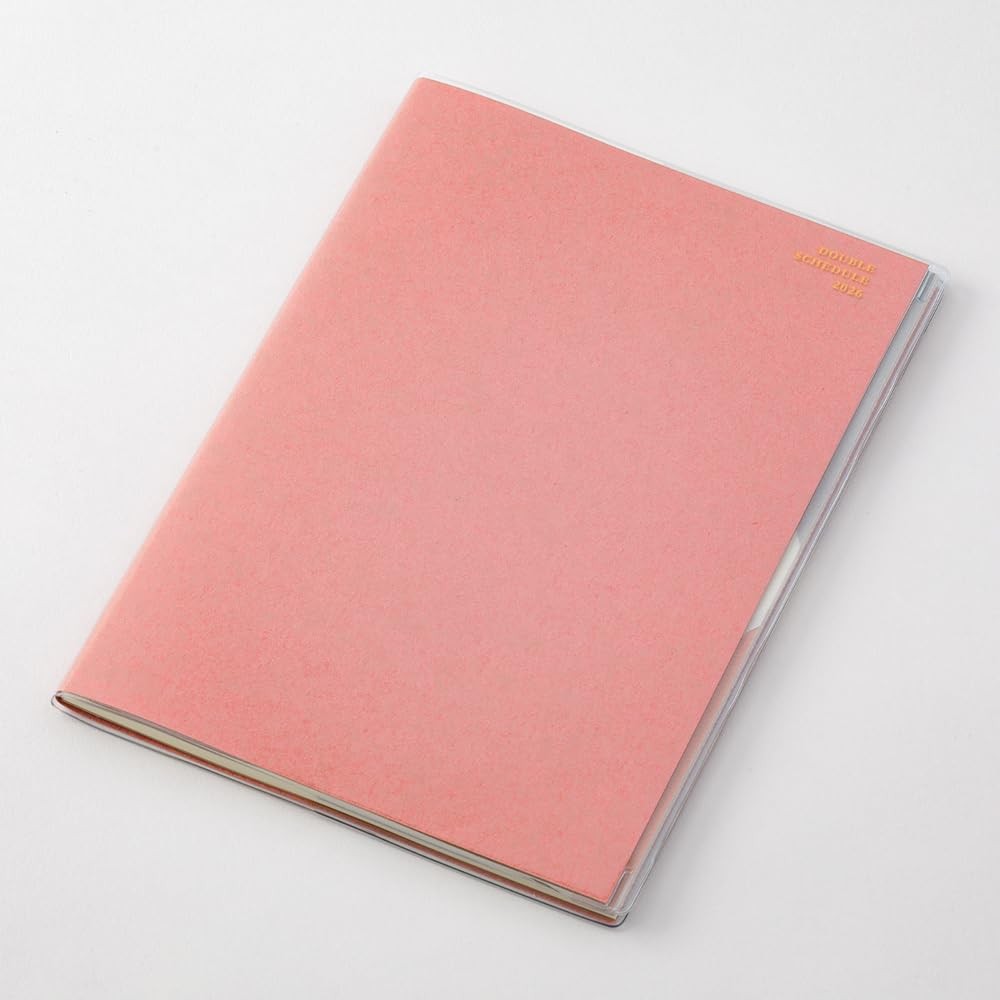 DESIGNPHIL MIDORI Double Schedule Planner, 2026, B6, Pink