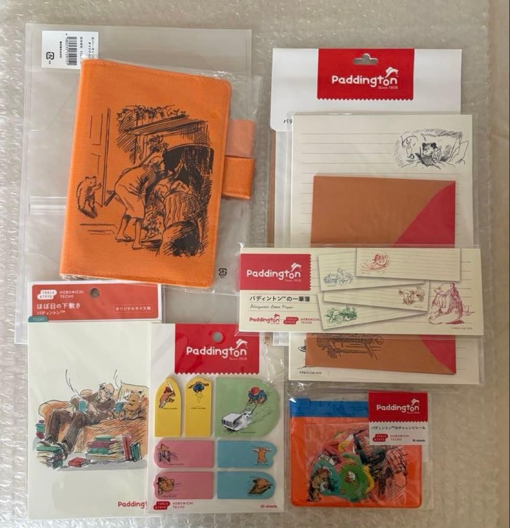 Hobonichi Techo Original Paddington Set B6 Cover Ruler pad Paper bag Letter set