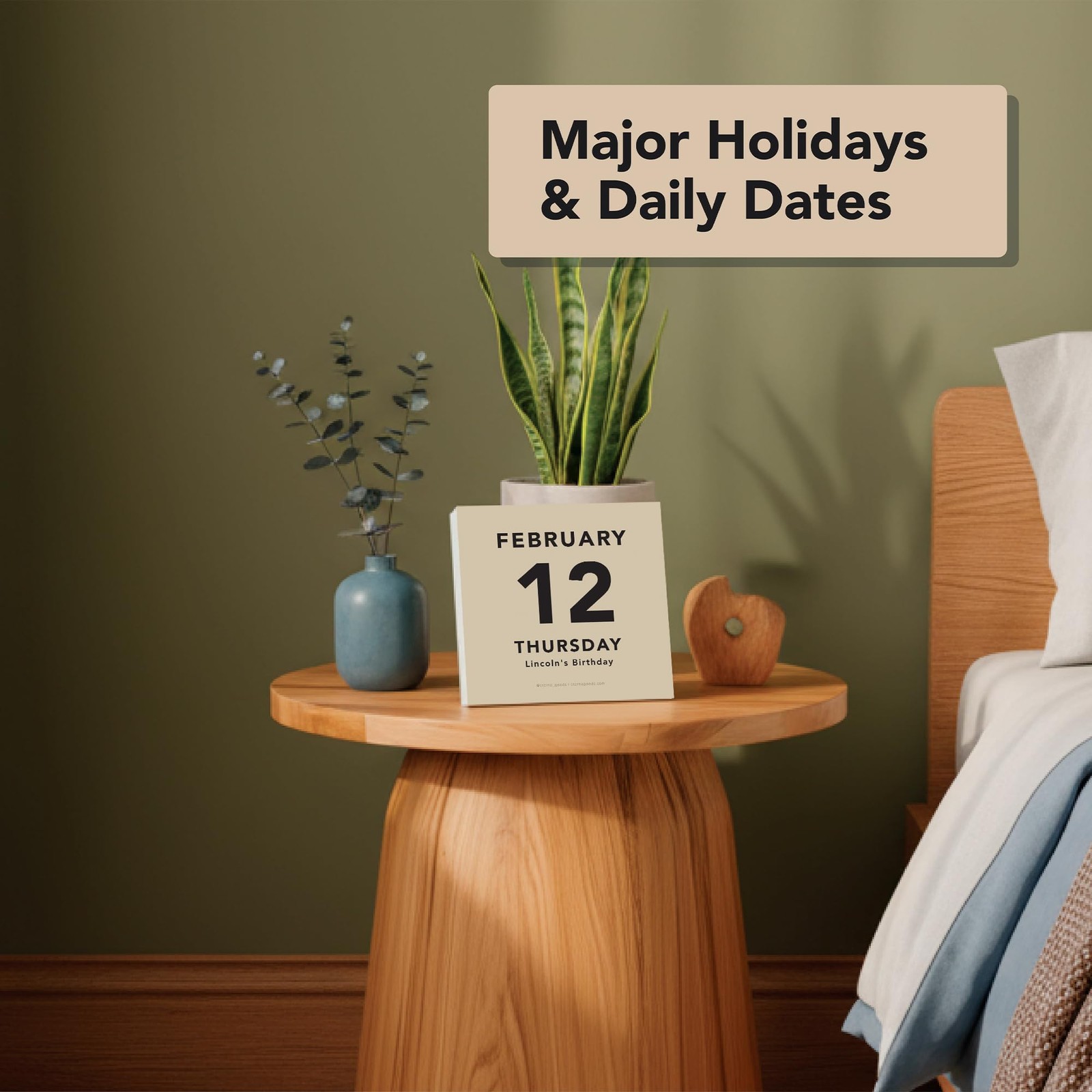 2026 Large Text Daily Calendar | Today Is Box with Big 2026