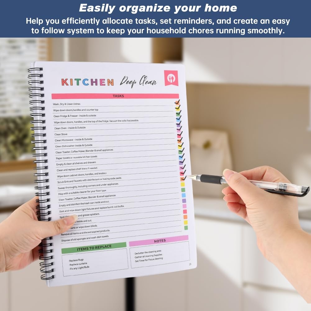 Adhd Cleaning Planner Daily Weekly Monthly Yearly Household Cleaning Planner