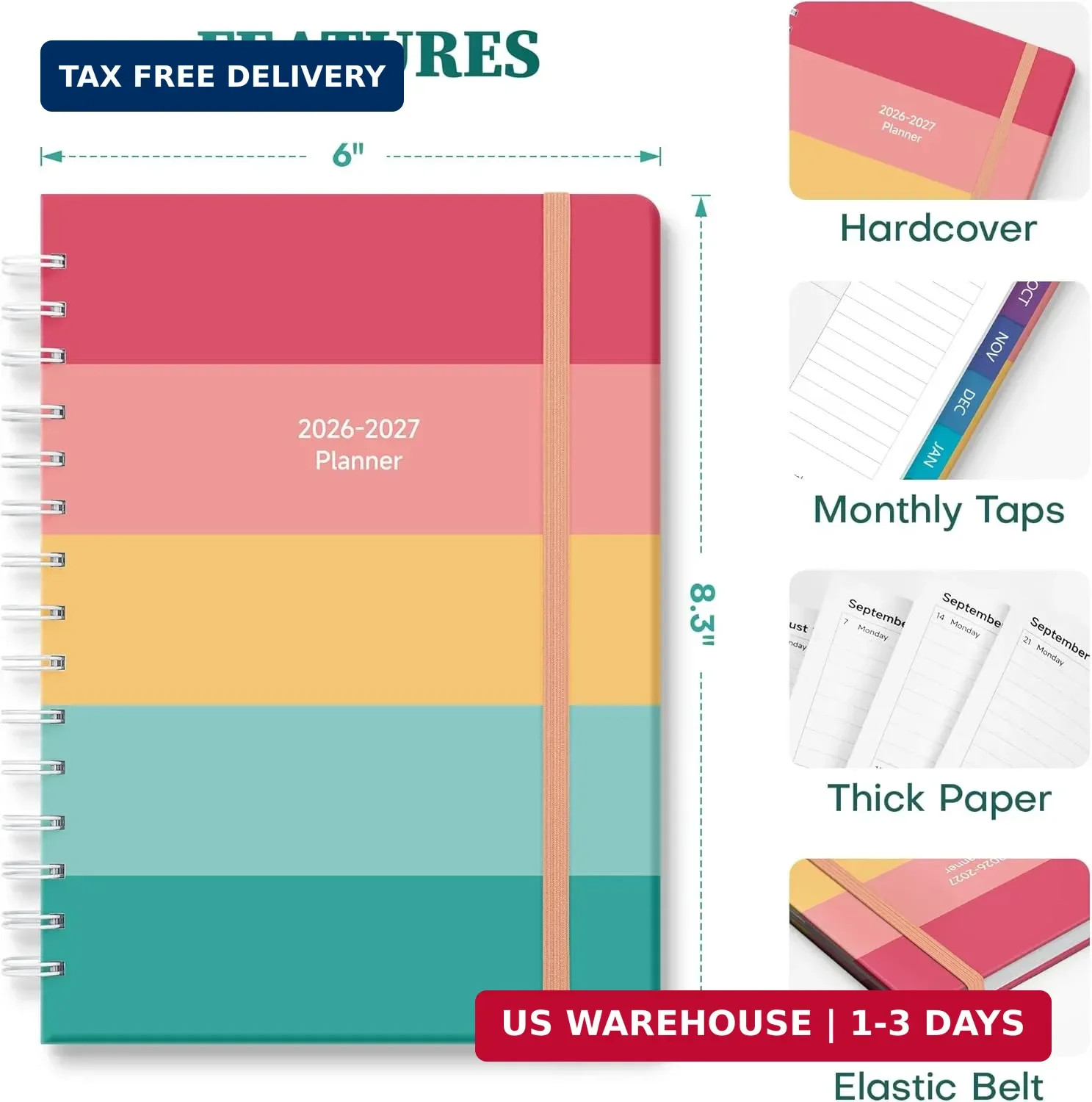 Planner 2026-2027 Monthly and Weekly Academic Planner July 2026 – June 2027, Har