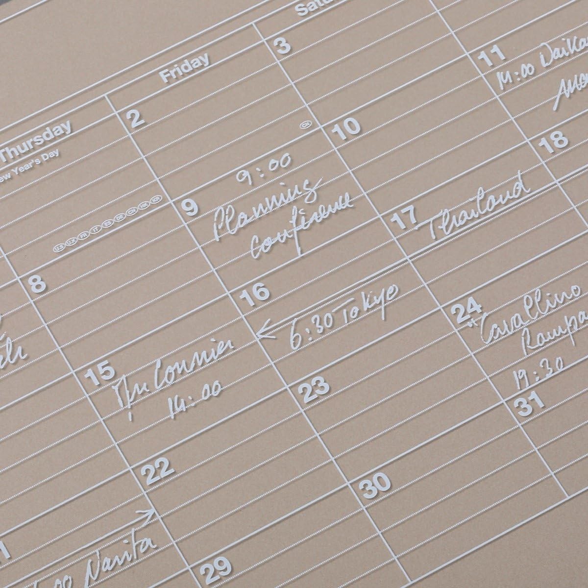 MARK’S 2026 Monthly B5 Calendar Notebook, Blue