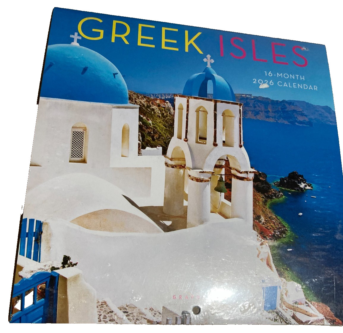 GREEK ISLES 2026 7″ x 7″ Mini Wall Calendar GREAT PICTURES!