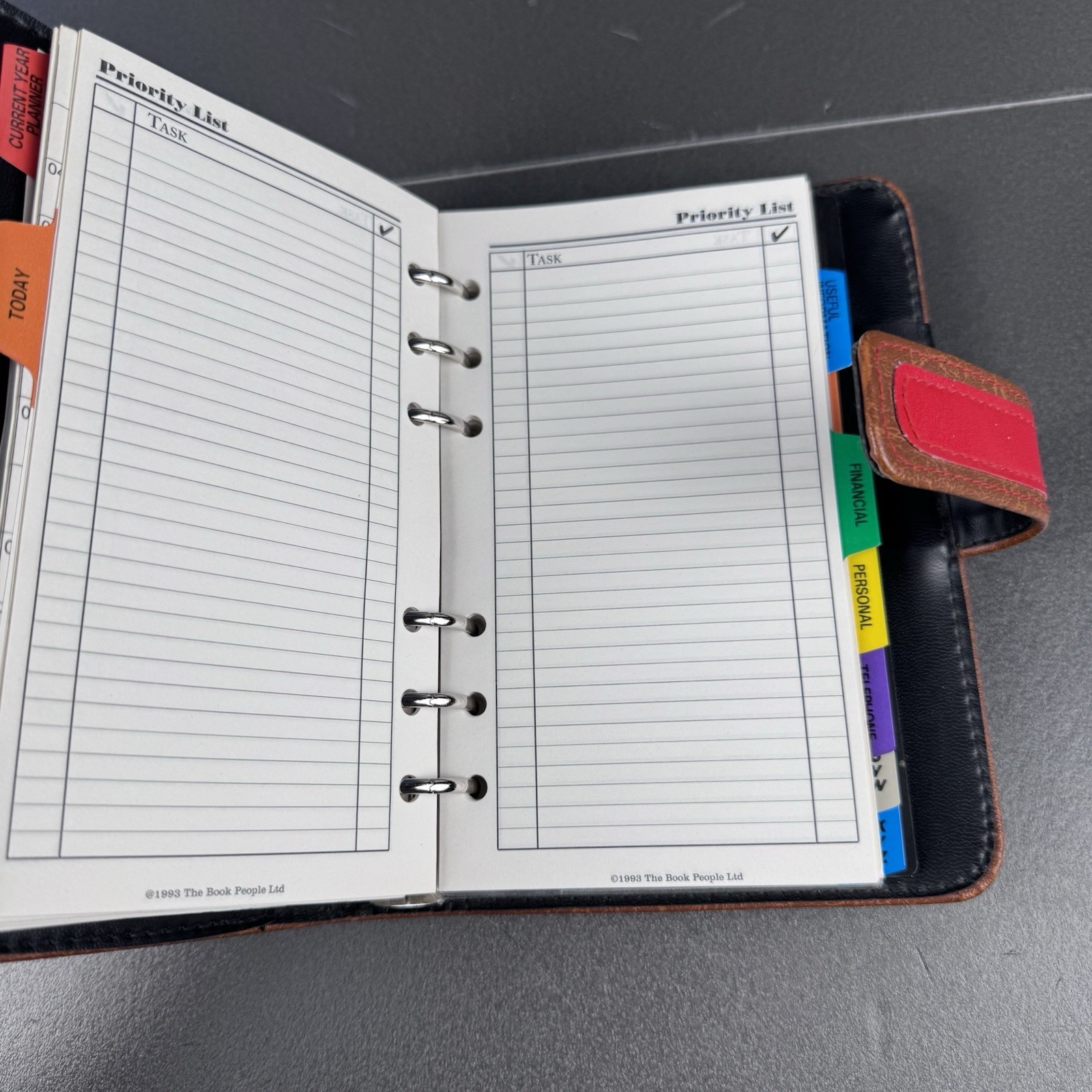 1994 Readings Fun Ltd The Book People Personal Organizer 6 Ring Address Book