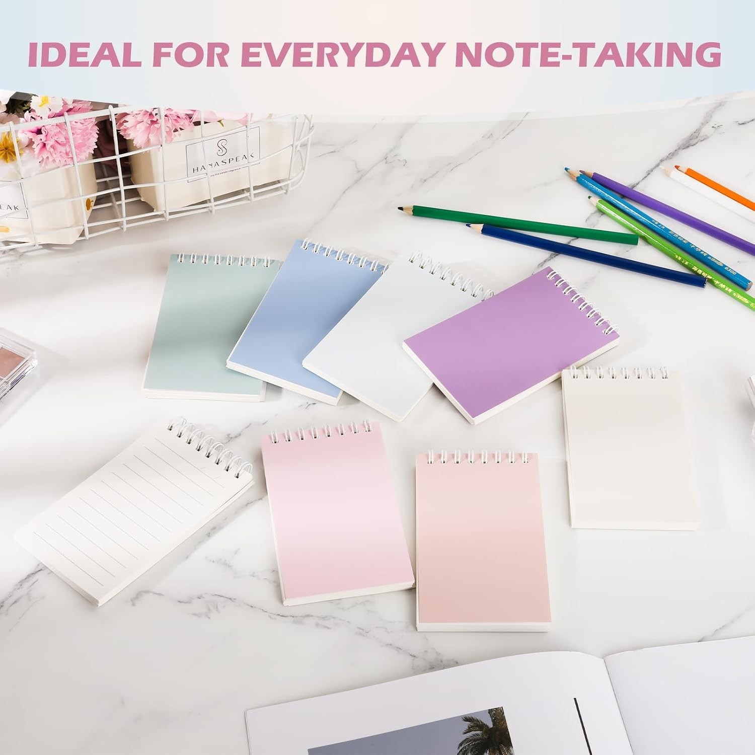 Small Spiral Notebooks 3×5 – Assorted Delightful Colors