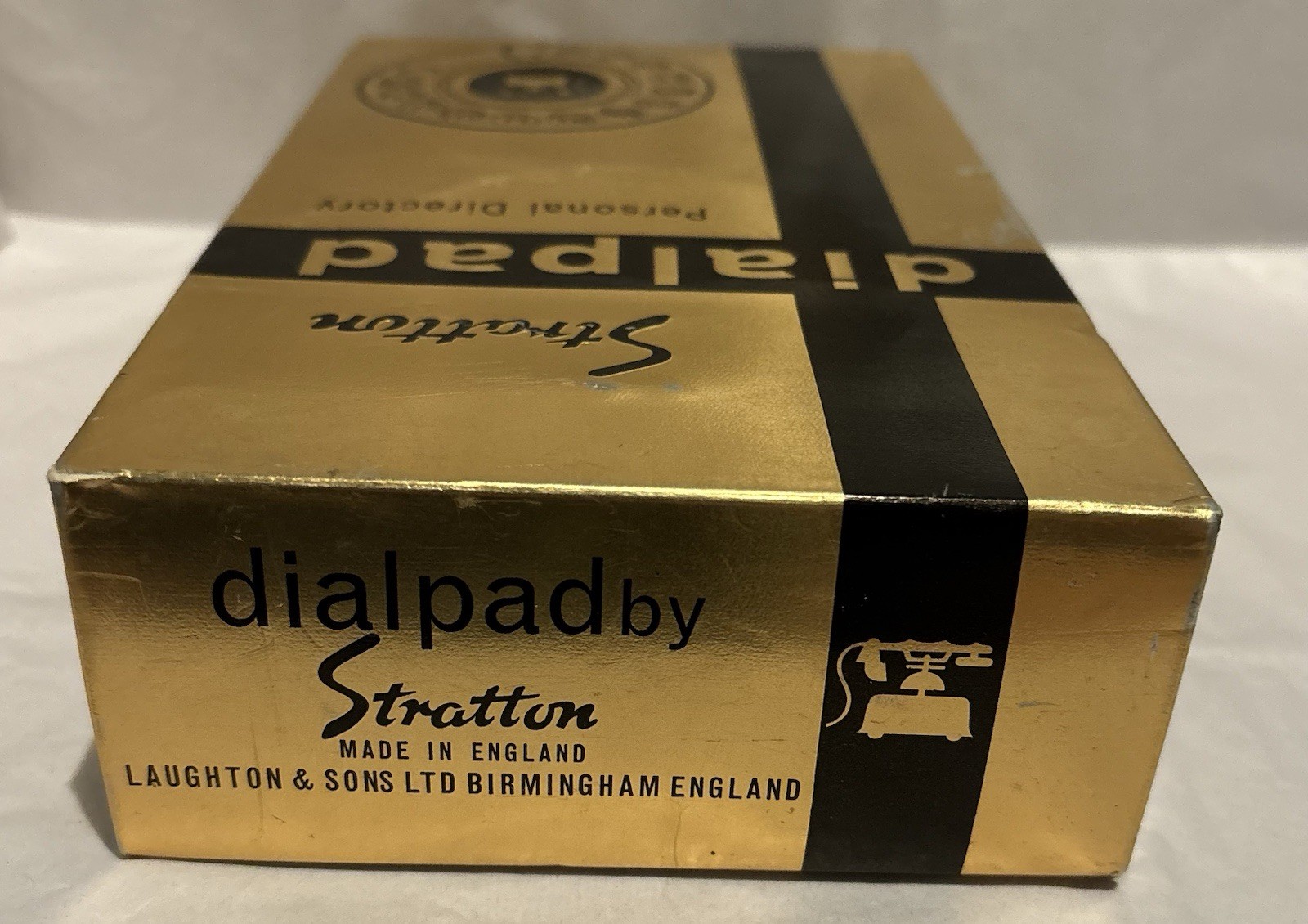 1950s Rare YELLOW DIALPAD BY STRATTON MADE ENGLAND MECHANICAL ADDRESS BOOK MIB