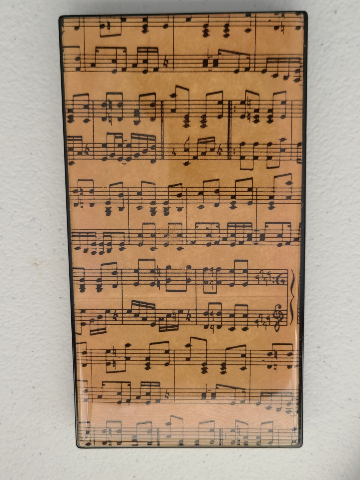 Vintage Lacquered Telephone Book Musical Notes Music Musician