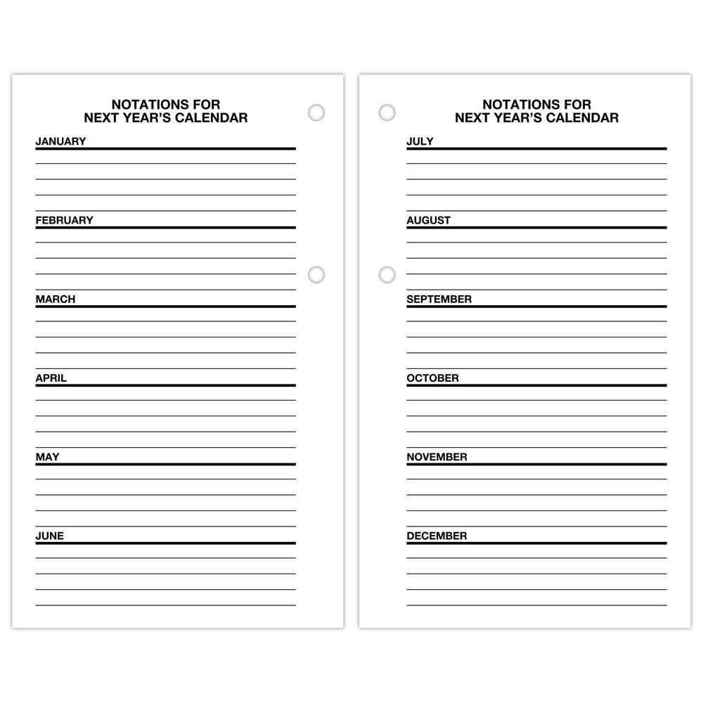 2026 At-A-Glance S170-50 Schedule-A-Date Desk Calendar Refill 3-1/2 x 5-27/32″