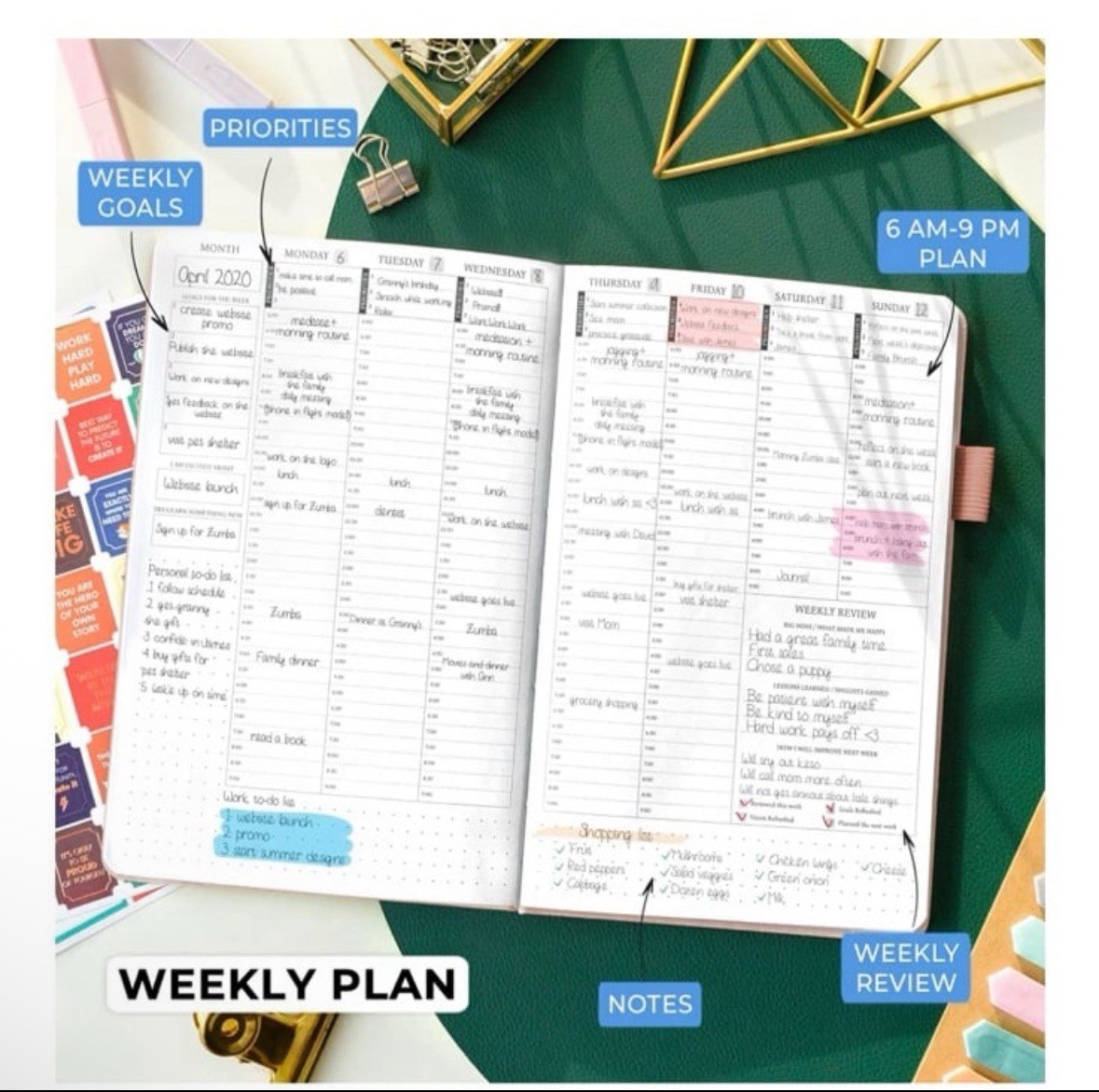 Legend Planner | Hourly Planner 2026 | A5 5.5×8.3 | Rose Gold | SEALED