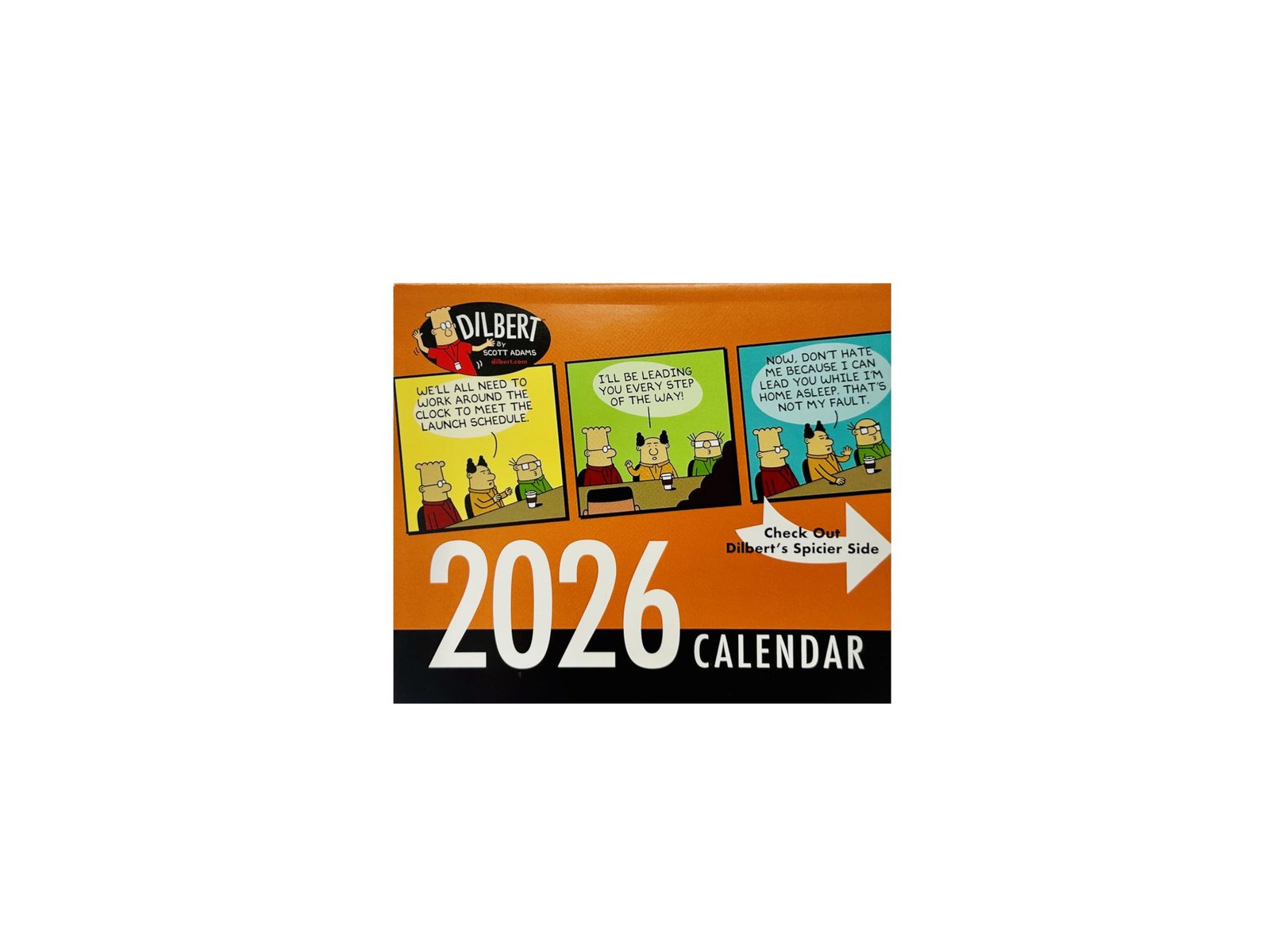Dilbert Daily Desk Calendar 2026 Edition by Scott Adams Orange