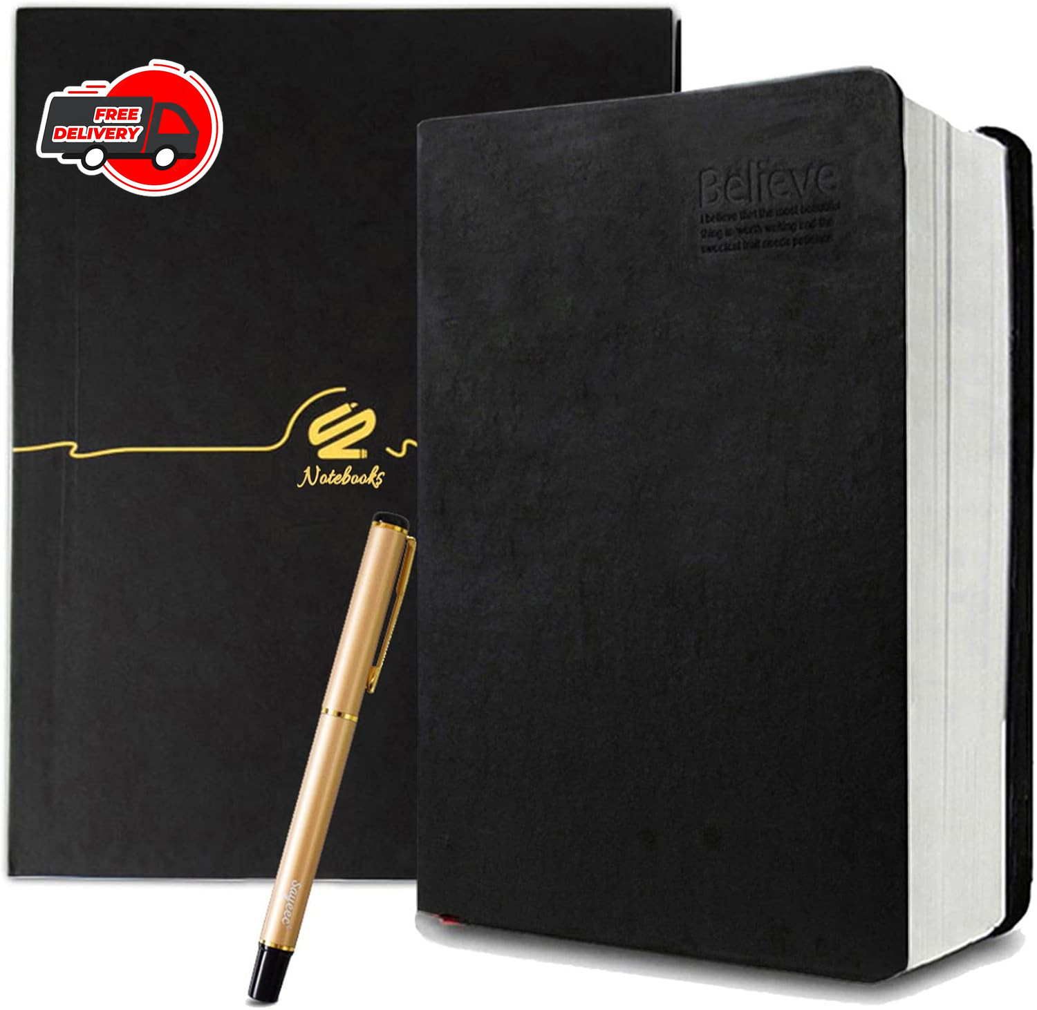Thick Leather Journal Notebook 720 Pages Retro Thick Lined Paper Writing Journal