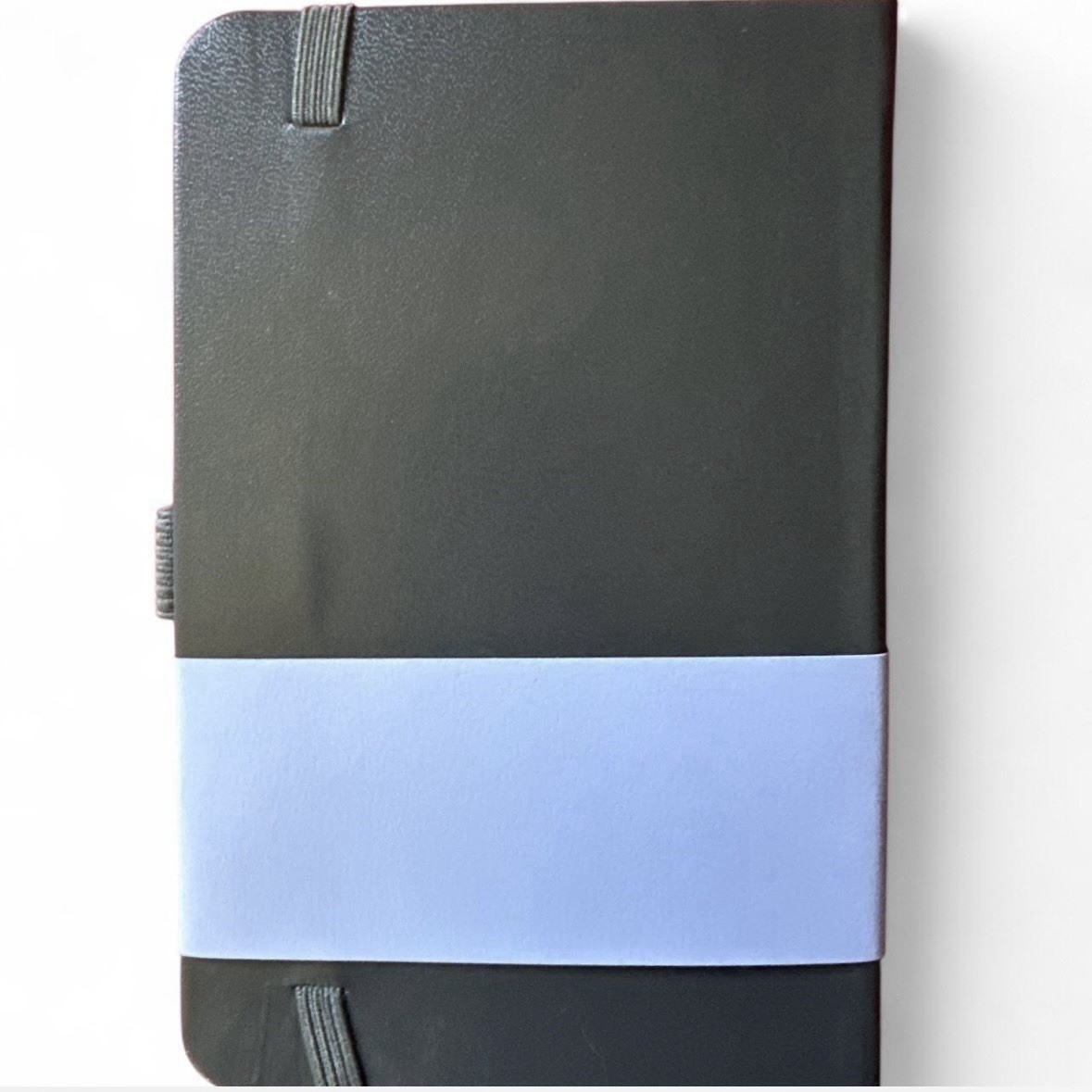 Classic Black A6 Hardcover Notebook with Elastic Closure and Pen Loop 160 Pages