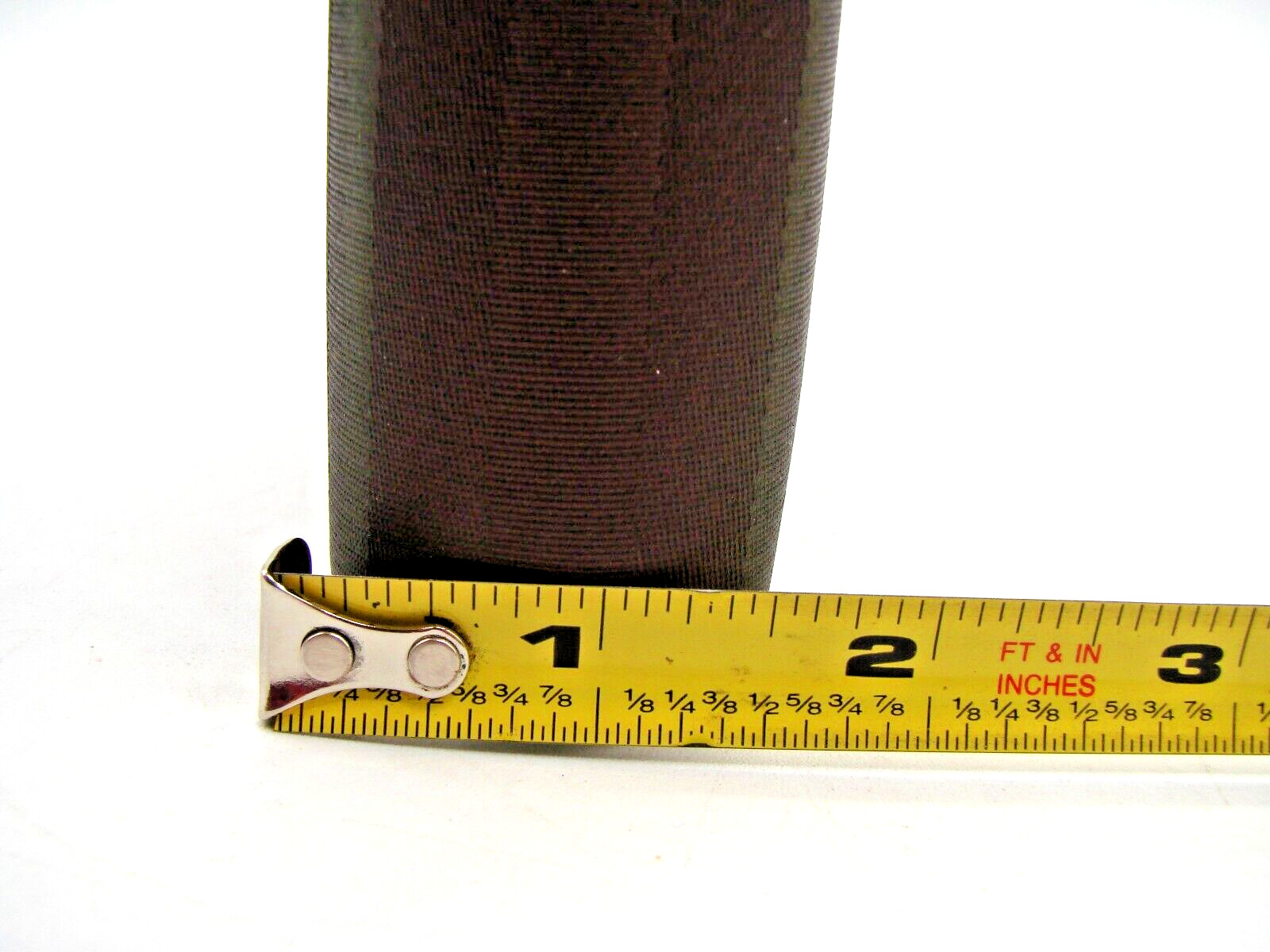 Day-Timer Navigator Brown Satin Striped Planner Binder 6 Rings Snap Tab Closure