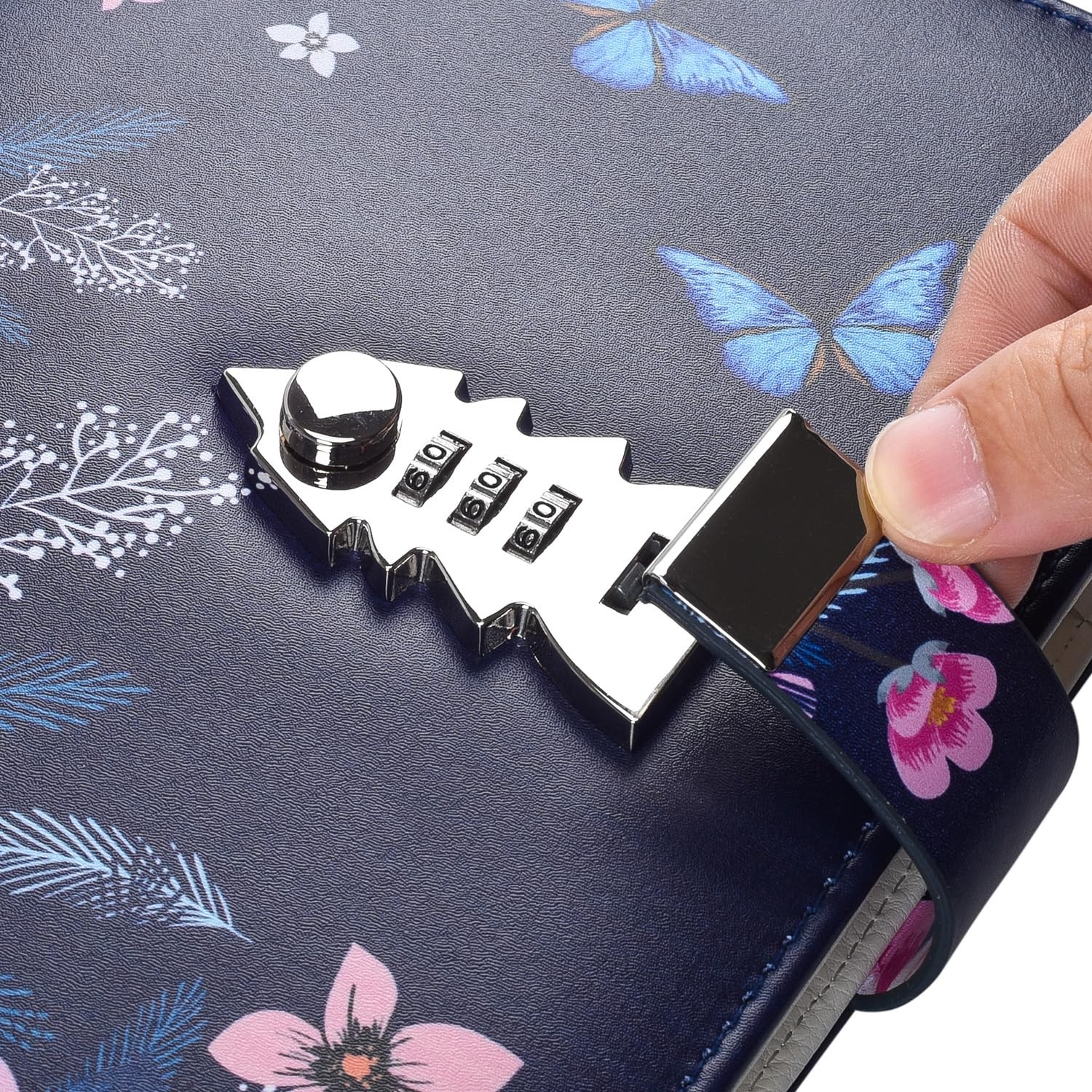 ARRLSDB A5 Creative Password Lock Diary, PU Leather Journal with Style 10