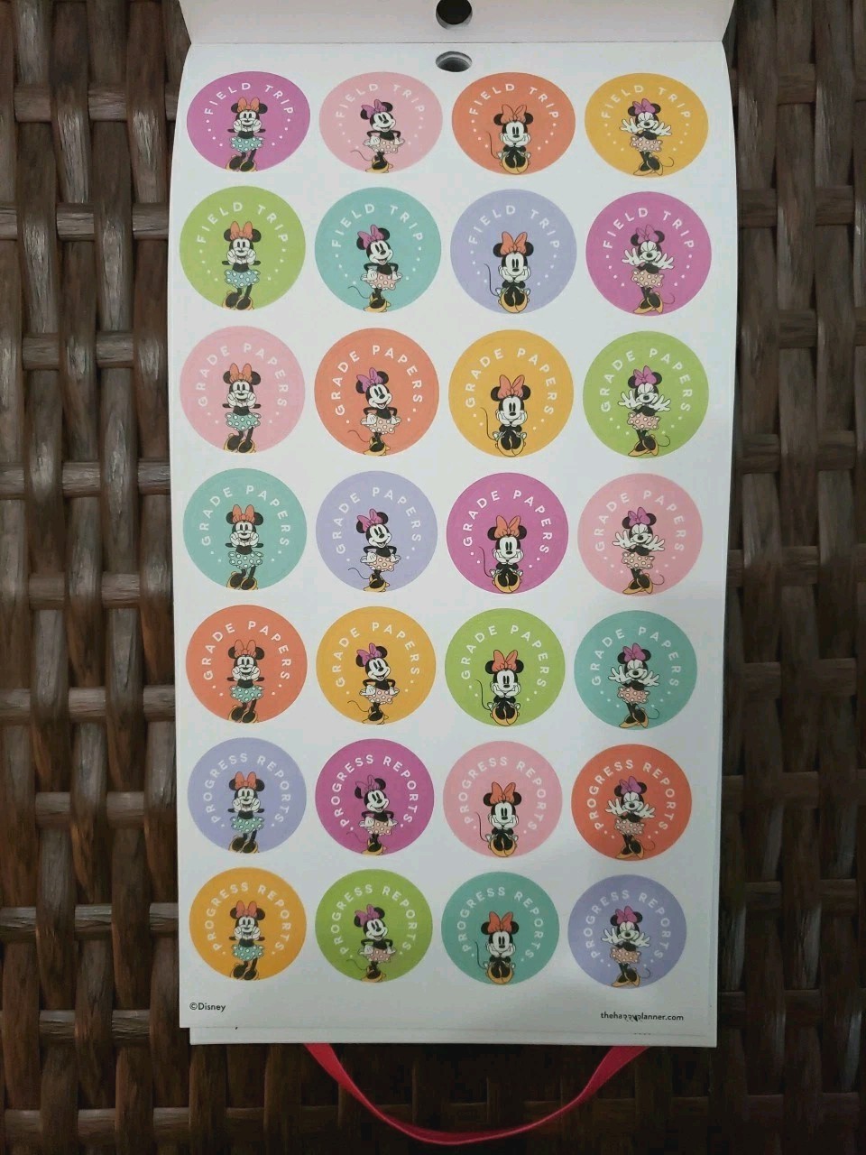 Happy Planner Disney All Smiles Minnie Mouse Teacher VALUE PACK STICKERS 767 Pcs