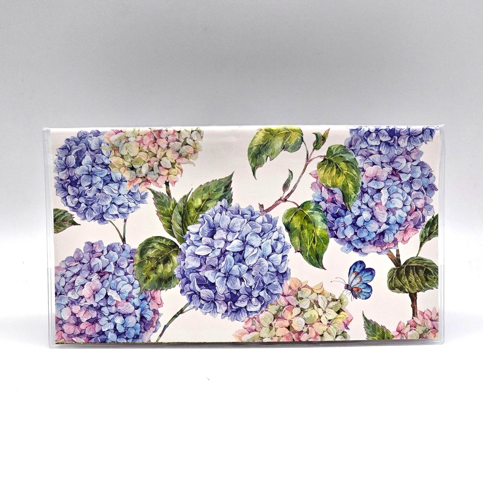 Floral Hydrangea Pocket Planer 2026-2027 Calendar Vinyl Cover 6.5″ by 3 5/8″