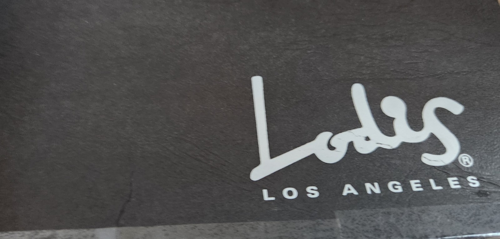 LODIS Los Angeles Luxurious Black Leather 12″ x 9″ Folio Notebook in Box