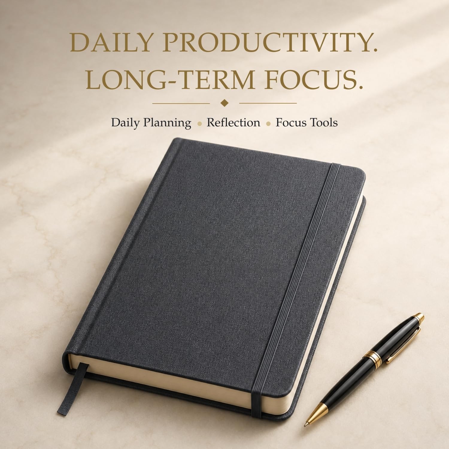 The Advanced Productivity Planner – Undated Daily, Weekly & A5, Dark Grey