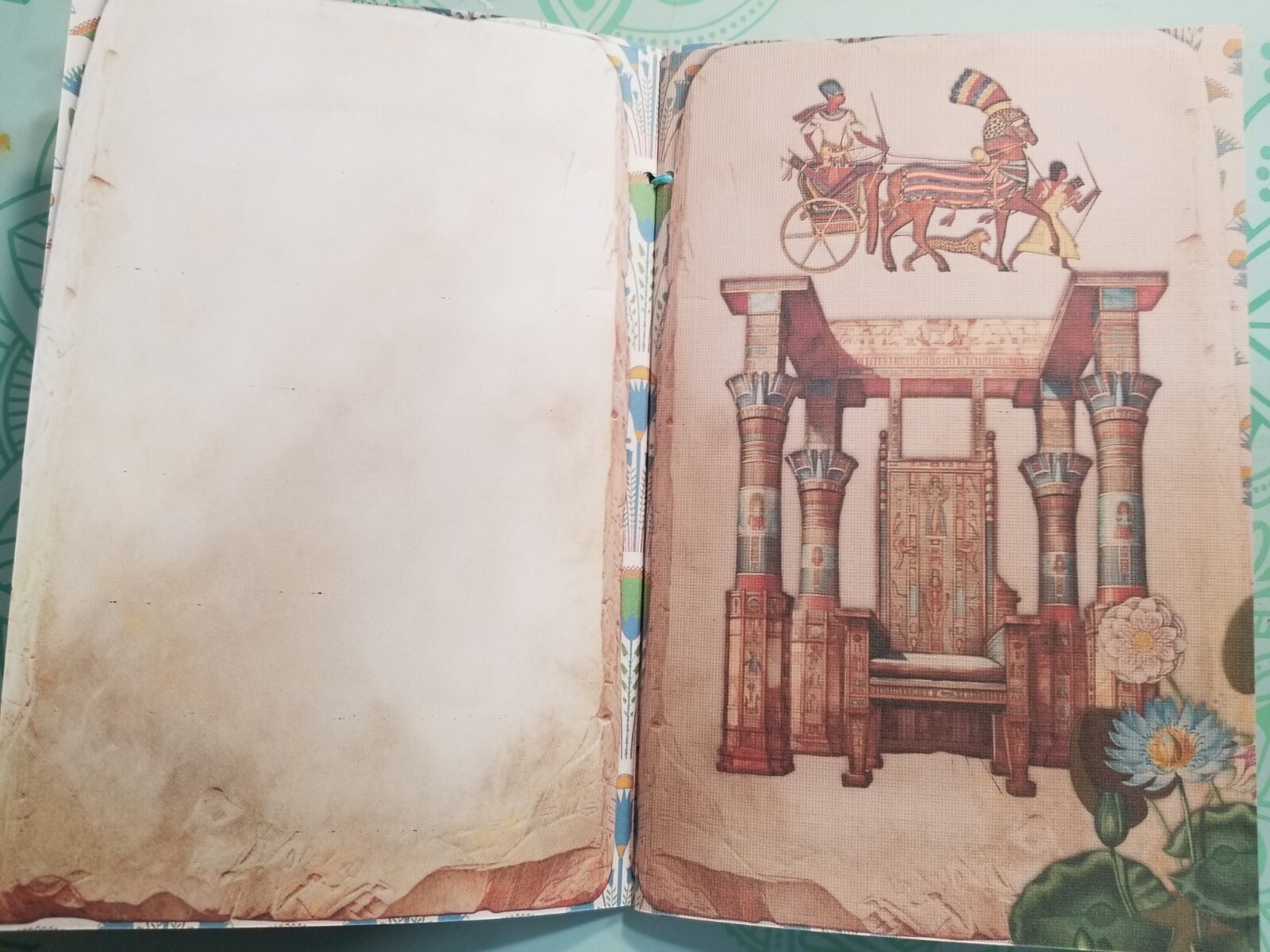 Junk Journal Booklet Blank “EGYPTIAN WONDERS” HANDMADE 5.5″x8.5″