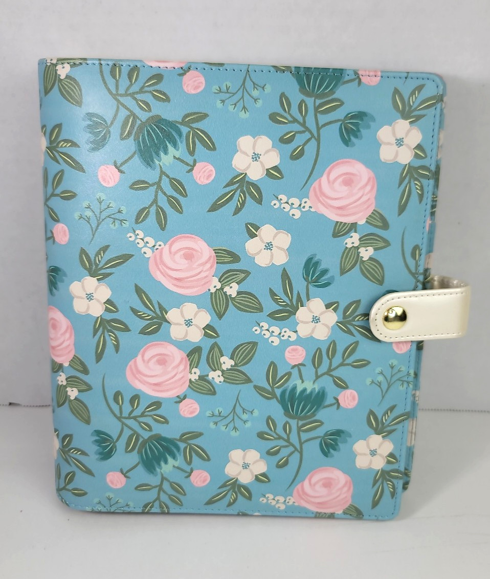 Recollection Floral A5 Planner 6 Gold Ring Binder Complete Inserts 35 Piece