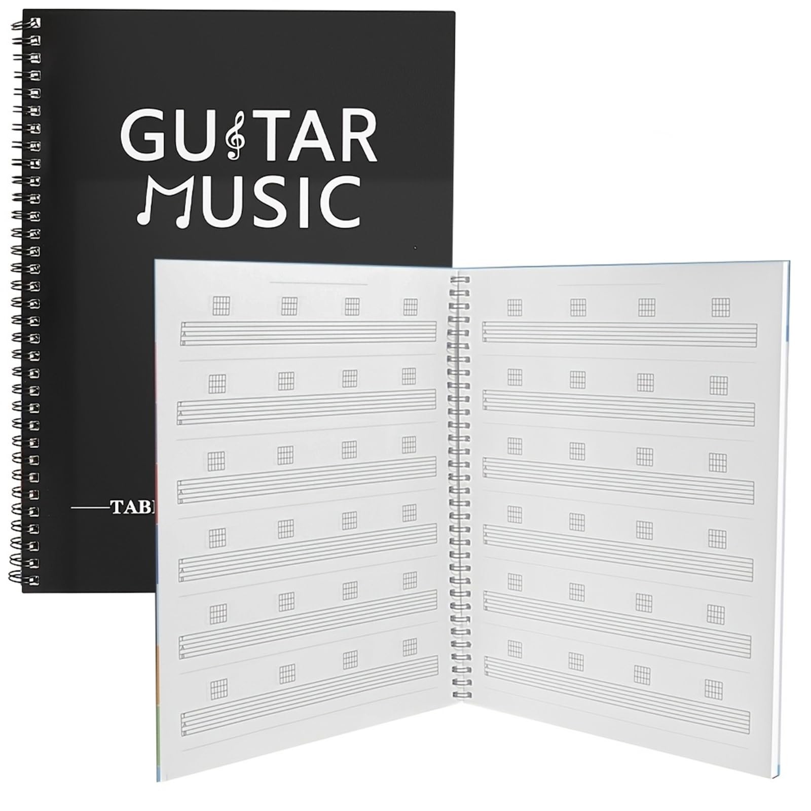 HETOETF Guitar Tablature Notebook, Blank Sheet Music Tab Notebook