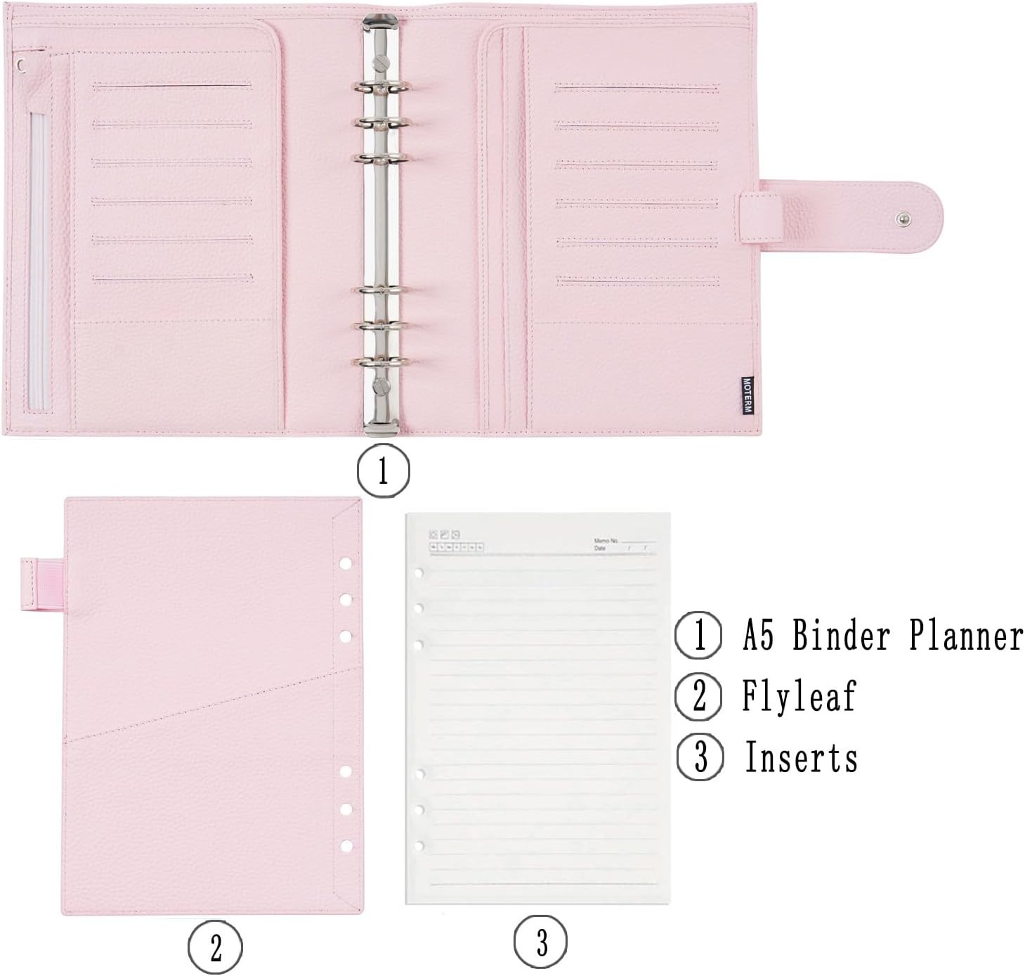 A5 Genuine Leather Rings Planner – 30mm Ring Binder