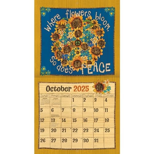 LANG Painted Peace 2025 Wall Calendar (25991002002) Multi